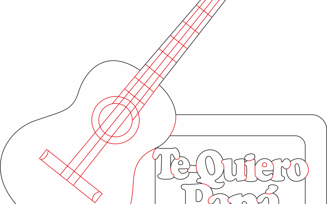 Letrero con guitarra