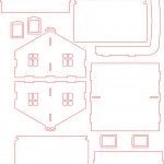 Casa para árbol - Vector descarganle para corte CNC y grabado laser gratis | Stanser