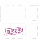 Caja para 6 cervezas - Vector SVG DXF para CNC Router y Laser CO2 - Descargable gratis | Stanser