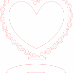 Souvenir de corazón "Encaje" - Vector SVG DXF para CNC Router y Laser CO2 - Descargable gratis | Stanser