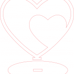 Souvenir "Dos corazones" - Vector SVG DXF para CNC Router y Laser CO2 - Descargable gratis | Stanser
