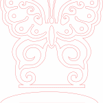 Souvenir "Mariposa" 2 - Vector SVG DXF para CNC Router y Laser CO2 - Descargable gratis | Stanser