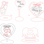 Souvenirs para boda - Vector SVG DXF para CNC Router y Laser CO2 - Descargable gratis | Stanser