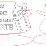 Souvenirs para llegada de bebé - Vector SVG DXF para CNC Router y Laser CO2 - Descargable gratis | Stanser