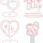 Souvenir para boda - Vector SVG DXF para CNC Router y Laser CO2 - Descargable gratis | Stanser