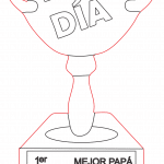 Trofeo "Feliz día" - Vector descarganle para corte CNC y grabado laser gratis | Stanser