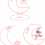Souvenirs de Luna - Vector SVG DXF para CNC Router y Laser CO2 - Descargable gratis | Stanser