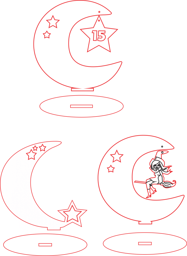 Souvenirs de Luna — vector para corte CNC