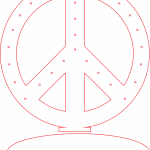 Símbolo de paz - Vector SVG DXF para CNC Router y Laser CO2 - Descargable gratis | Stanser