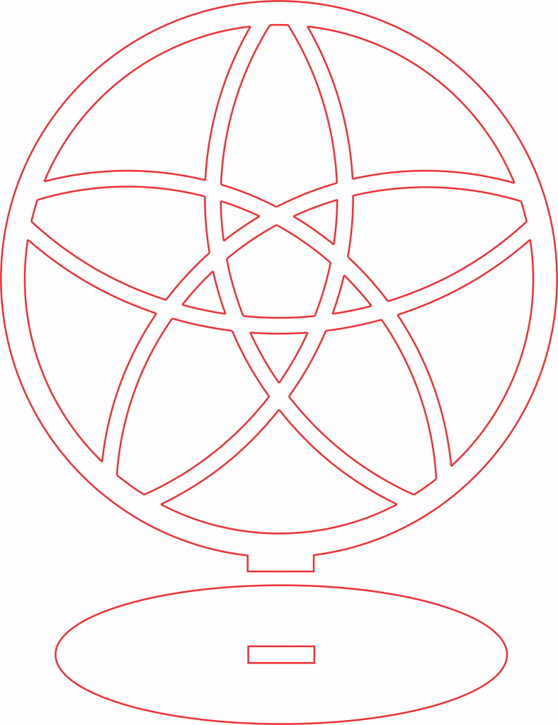 Decorativo «Flor» — vector para corte CNC