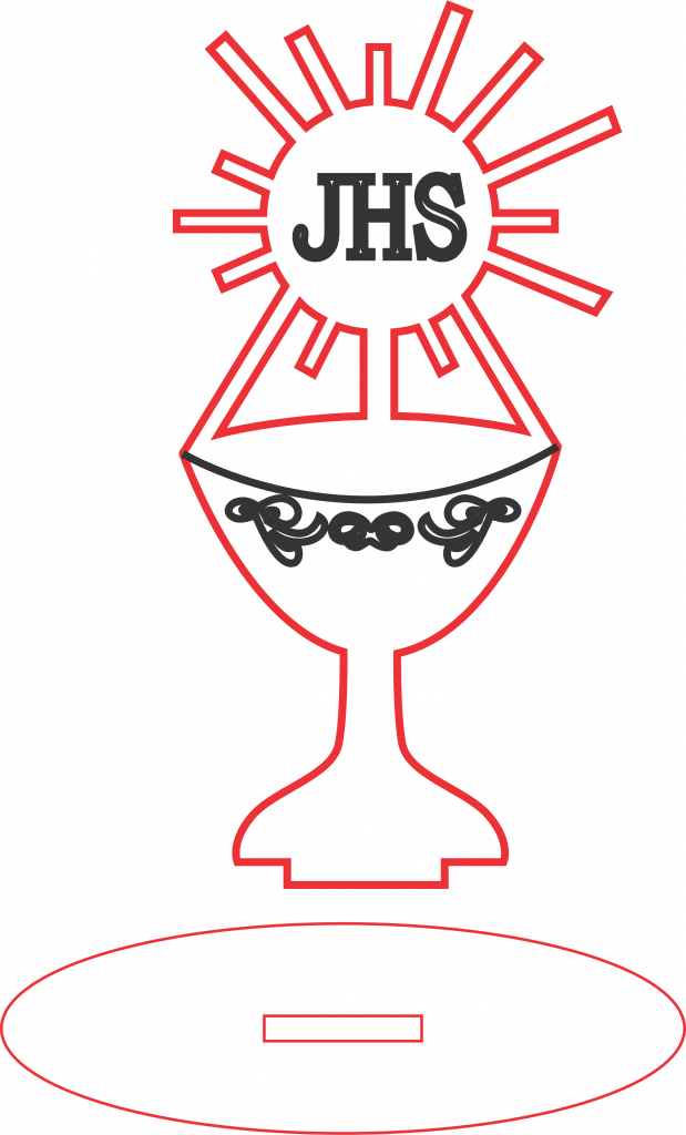 Cáliz con base — vector para corte CNC