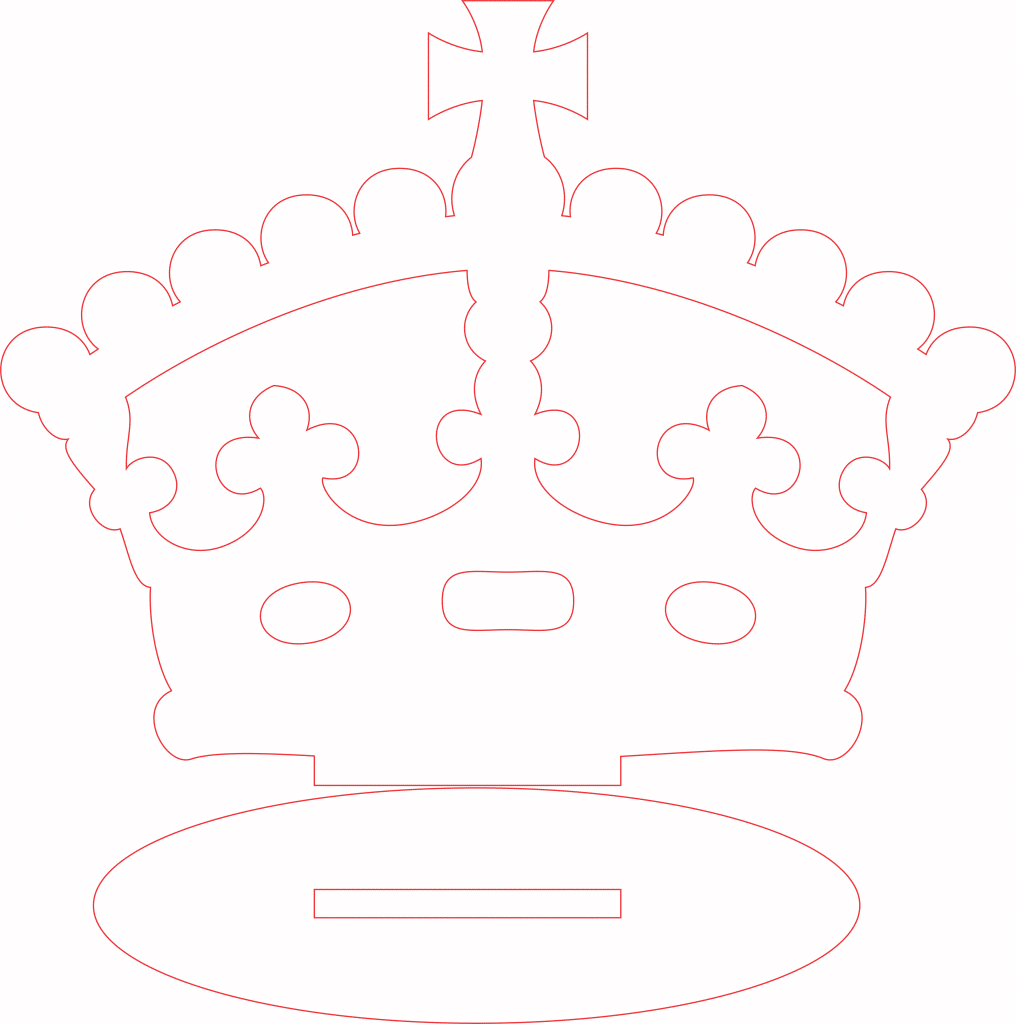 Souvenir «Corona» — vector para corte CNC