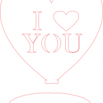 Corazón "I love you" - Vector SVG DXF para CNC Router y Laser CO2 - Descargable gratis | Stanser