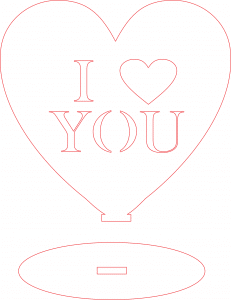 Corazón «I love you»