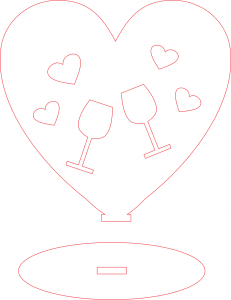 Corazón «Brindis»