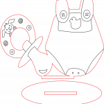 Souvenir "Ropa de bebé" - Vector SVG DXF para CNC Router y Laser CO2 - Descargable gratis | Stanser