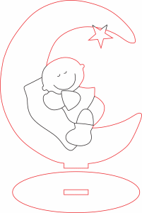 Bebé en la luna