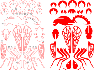 Abeja armable 3D