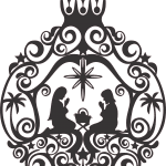 Nacimiento en esfera - Vector descarganle para corte CNC y grabado laser gratis | Stanser