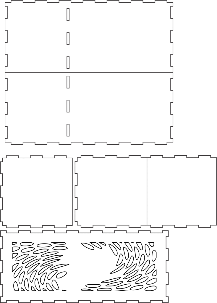 Base para escritorio — vector para corte CNC