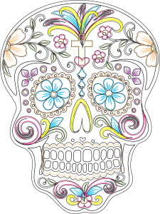 Calavera Mexicana «Espirales»