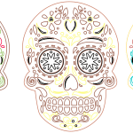 Calaveras Mexicanas 5 - Vector descarganle para corte CNC y grabado laser gratis | Stanser