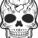 Calavera Mexicana "Corazón" - Vector descarganle para corte CNC y grabado laser gratis | Stanser