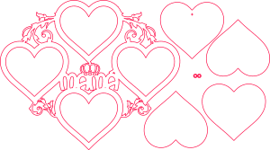 Corazones «Mamá»