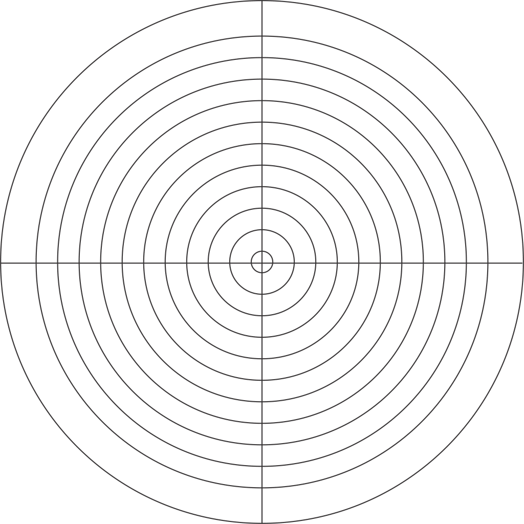 Diana para calibración — vector para corte CNC