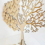 Árbol "Corazones colgantes" - Vector descarganle para corte CNC y grabado laser gratis | Stanser