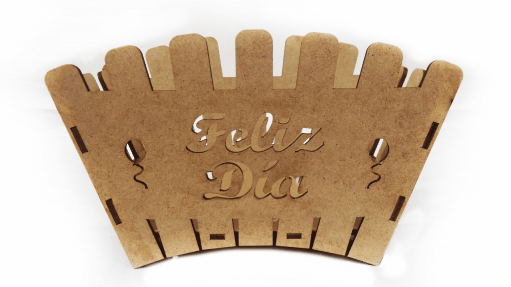 Abanico «Feliz día» — vector para corte CNC