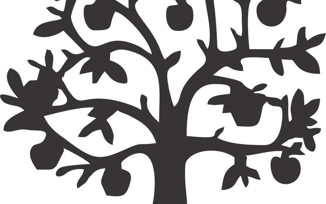 Árbol con manzanas