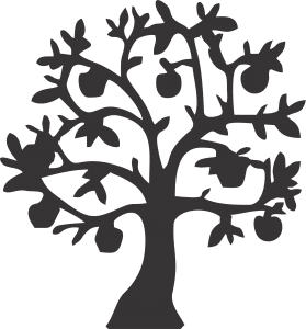 Árbol con manzanas