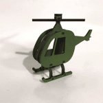 Helicóptero armable - Vector descarganle para corte CNC y grabado laser gratis | Stanser