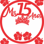 Aro "Mis 15 años" - Vector descarganle para corte CNC y grabado laser gratis | Stanser