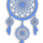 Atrapasueños de plumas 2 - Vector descarganle para corte CNC y grabado laser gratis | Stanser