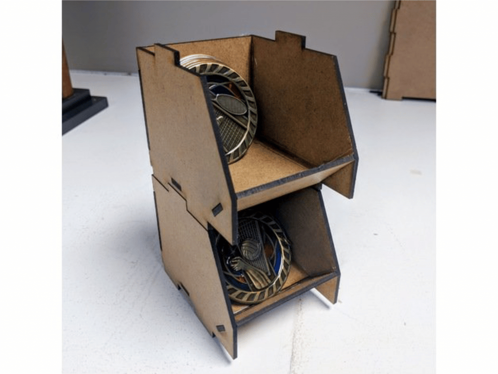 Caja apilable — vector para corte CNC