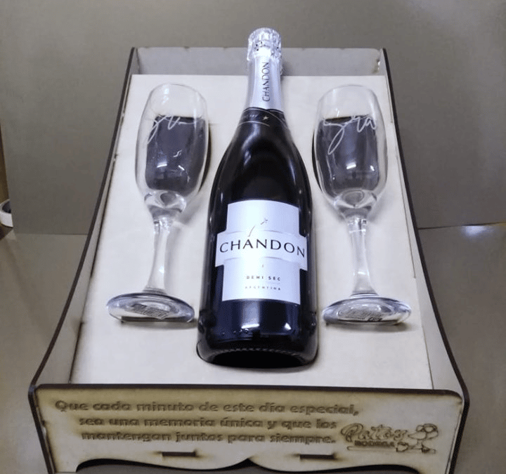 Caja para champaña