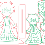 Figura "El principito" - Vector SVG DXF para CNC Router y Laser CO2 - Descargable gratis | Stanser