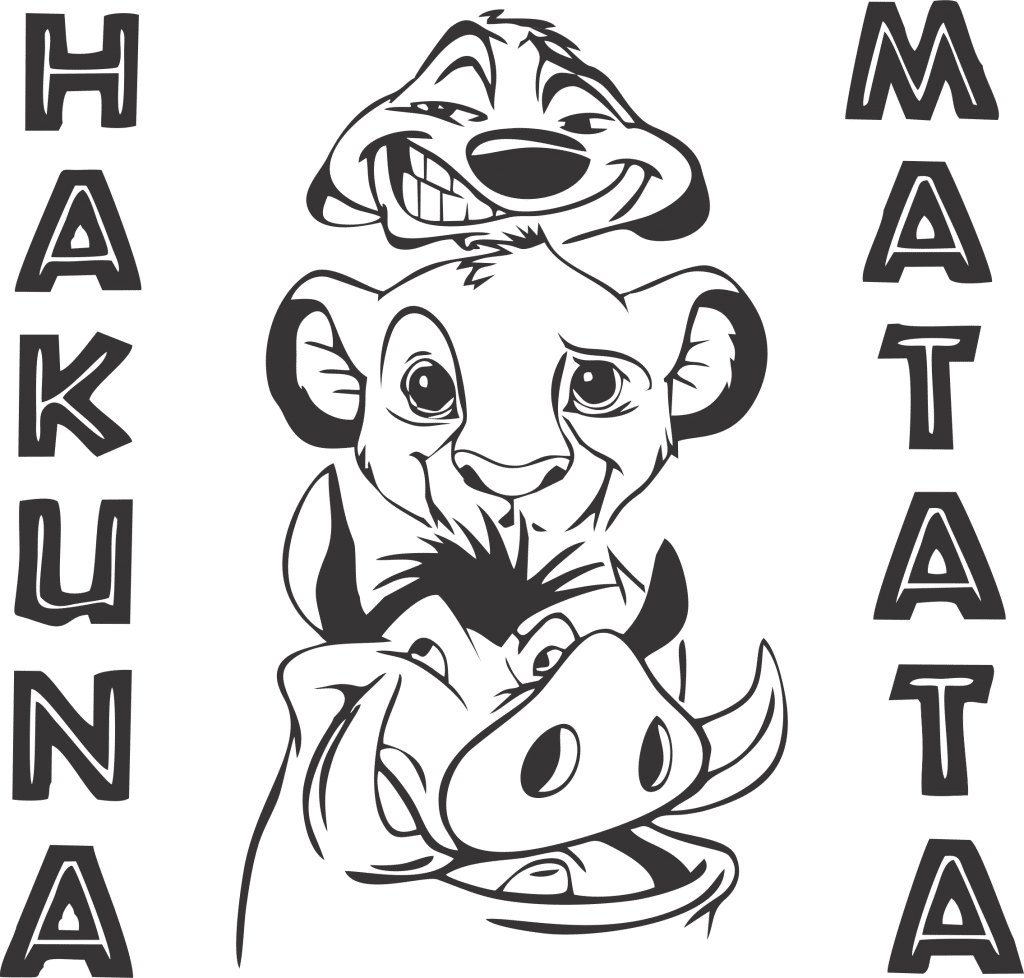 «Hakuna Matata» — vector para corte CNC