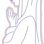 Virgen rezando - Vector SVG DXF para CNC Router y Laser CO2 - Descargable gratis | Stanser