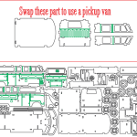 Autobús armable - Vector descarganle para corte CNC y grabado laser gratis | Stanser