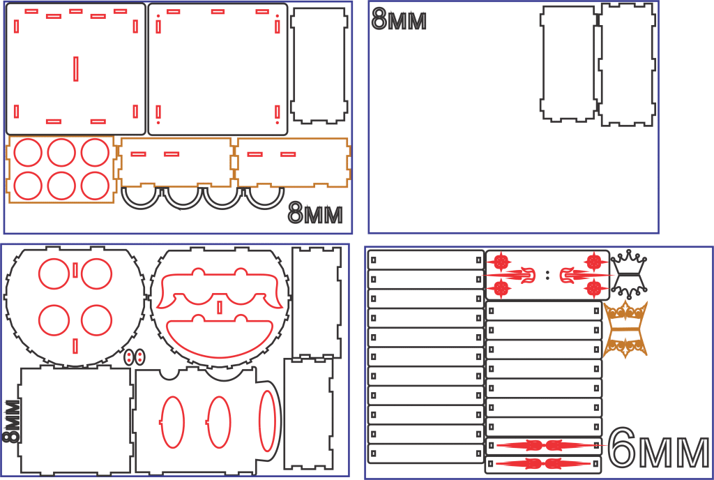 Barril de cerveza — vector para corte CNC