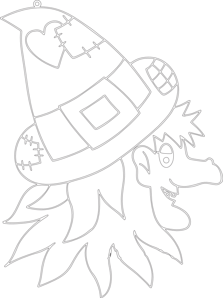 Bruja — vector para corte CNC