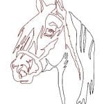 Caballo de perfil 2 - Vector descarganle para corte CNC y grabado laser gratis | Stanser