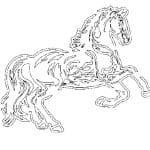 Caballo cuerpo completo - Vector descarganle para corte CNC y grabado laser gratis | Stanser