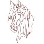 Caballo de perfil 3 - Vector descarganle para corte CNC y grabado laser gratis | Stanser