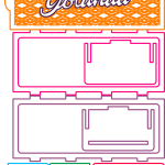 Caja con diseño en tapa deslizable - Vector SVG DXF para CNC Router y Laser CO2 - Descargable gratis | Stanser