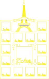 Portarretrato «XV años»
