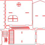 Casa armable de dos niveles - Vector descarganle para corte CNC y grabado laser gratis | Stanser